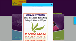 Desktop Screenshot of cvramanschool.in